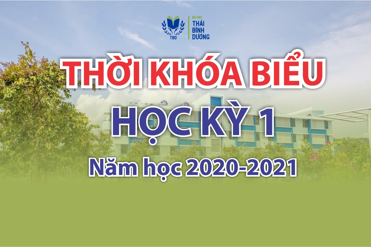 Thời khóa biểu học kỳ 1, năm học 2020 – 2021